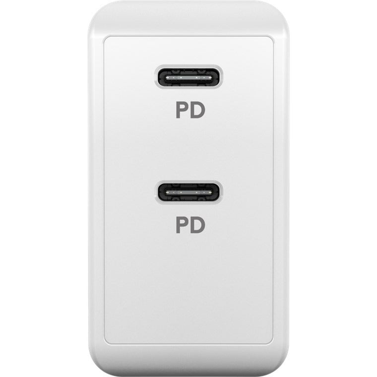 Goobay USB-C Dual-Schnellladegerät 36 Watt (weiss, 2x USB-C, Power Delivery)