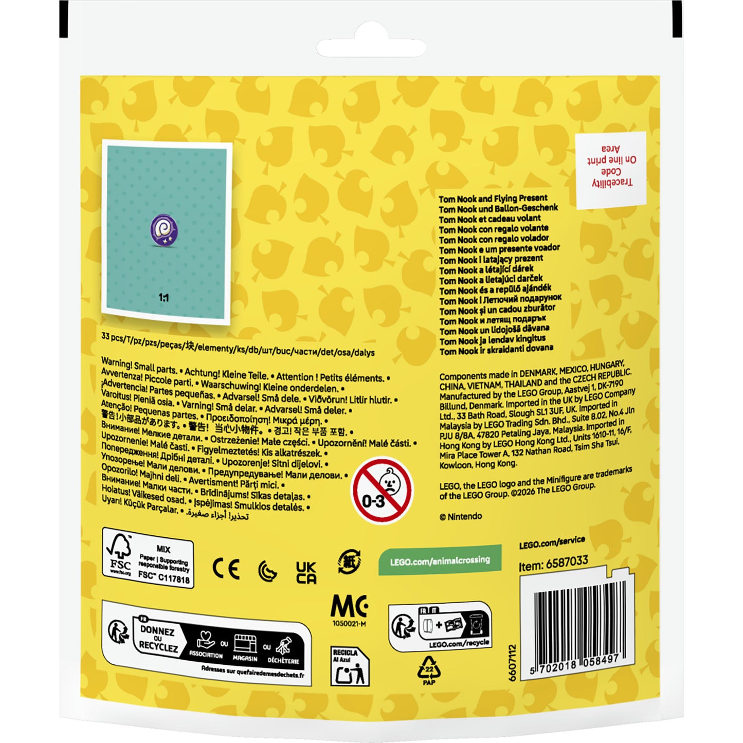 30731 Animal Crossing Tom Nook und Ballon-Geschenk, Konstruktionsspielzeug