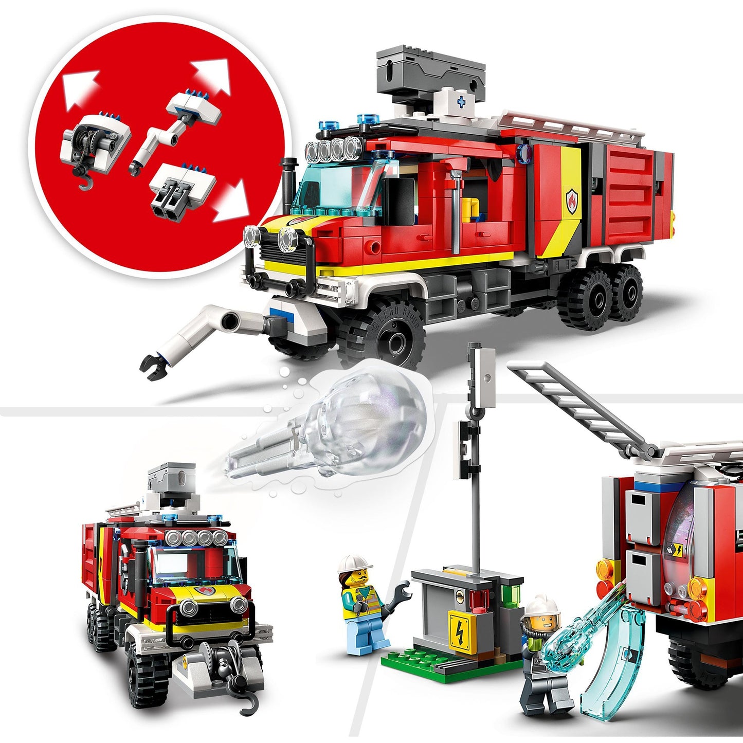 LEGO 60374 City Einsatzleitwagen der Feuerwehr, Konstruktionsspielzeug