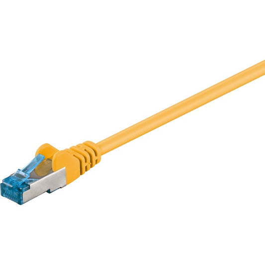 Goobay Patchkabel RJ-45 Cat.6a S/FTP (gelb, 10 Meter)