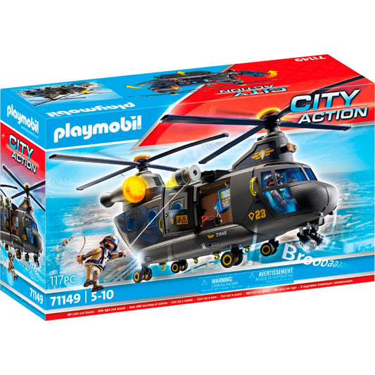 PLAYMOBIL 71149 City Action SWAT-Rettungshelikopter, Konstruktionsspielzeug