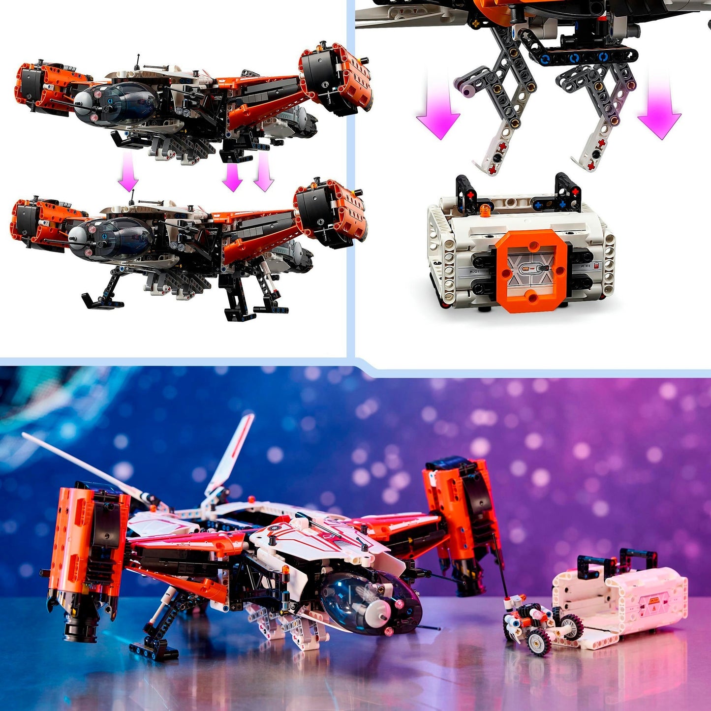 LEGO 42181 Technic VTOL Schwerlastraumfrachter LT81, Konstruktionsspielzeug