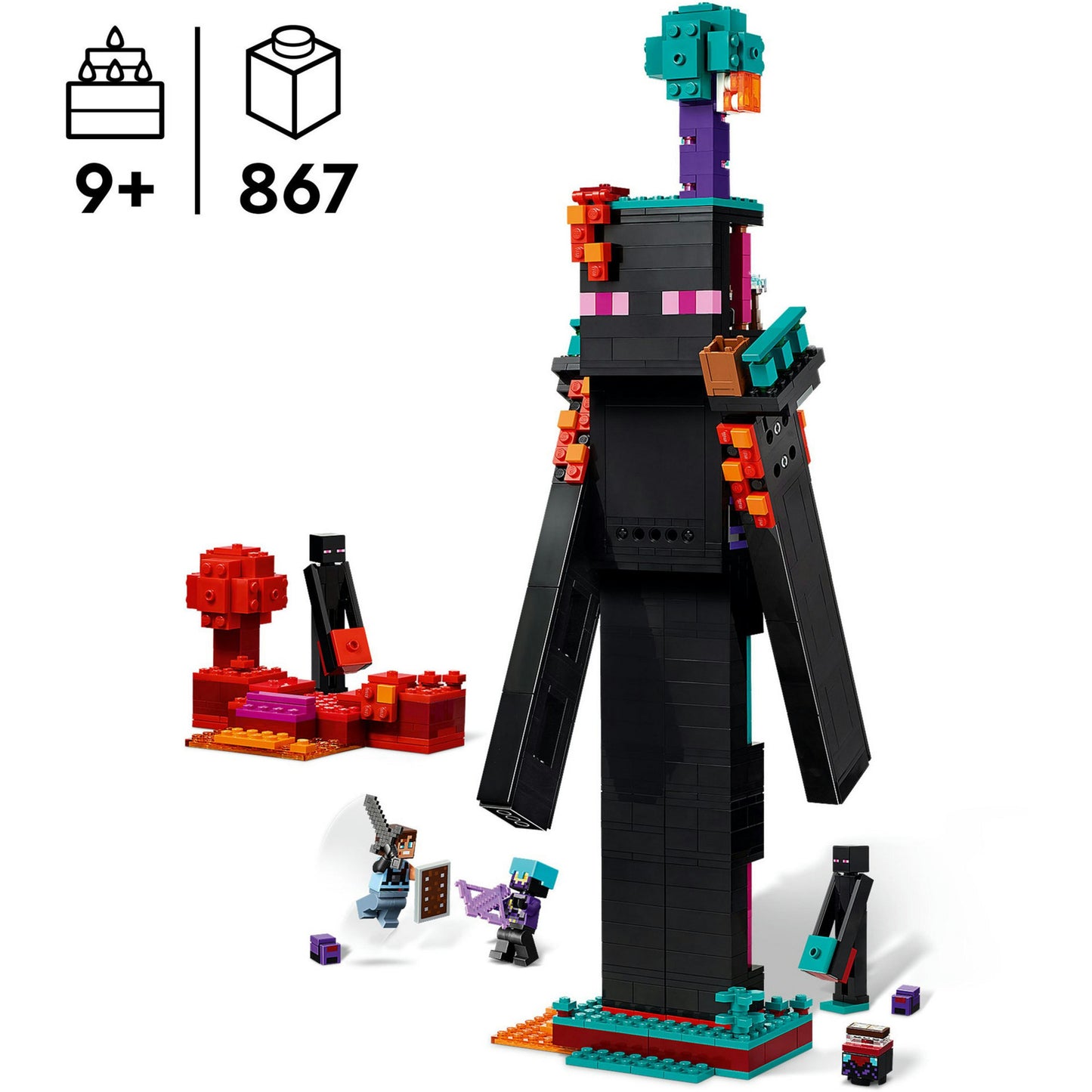 21279 Minecraft Der Enderman-Turm, Konstruktionsspielzeug