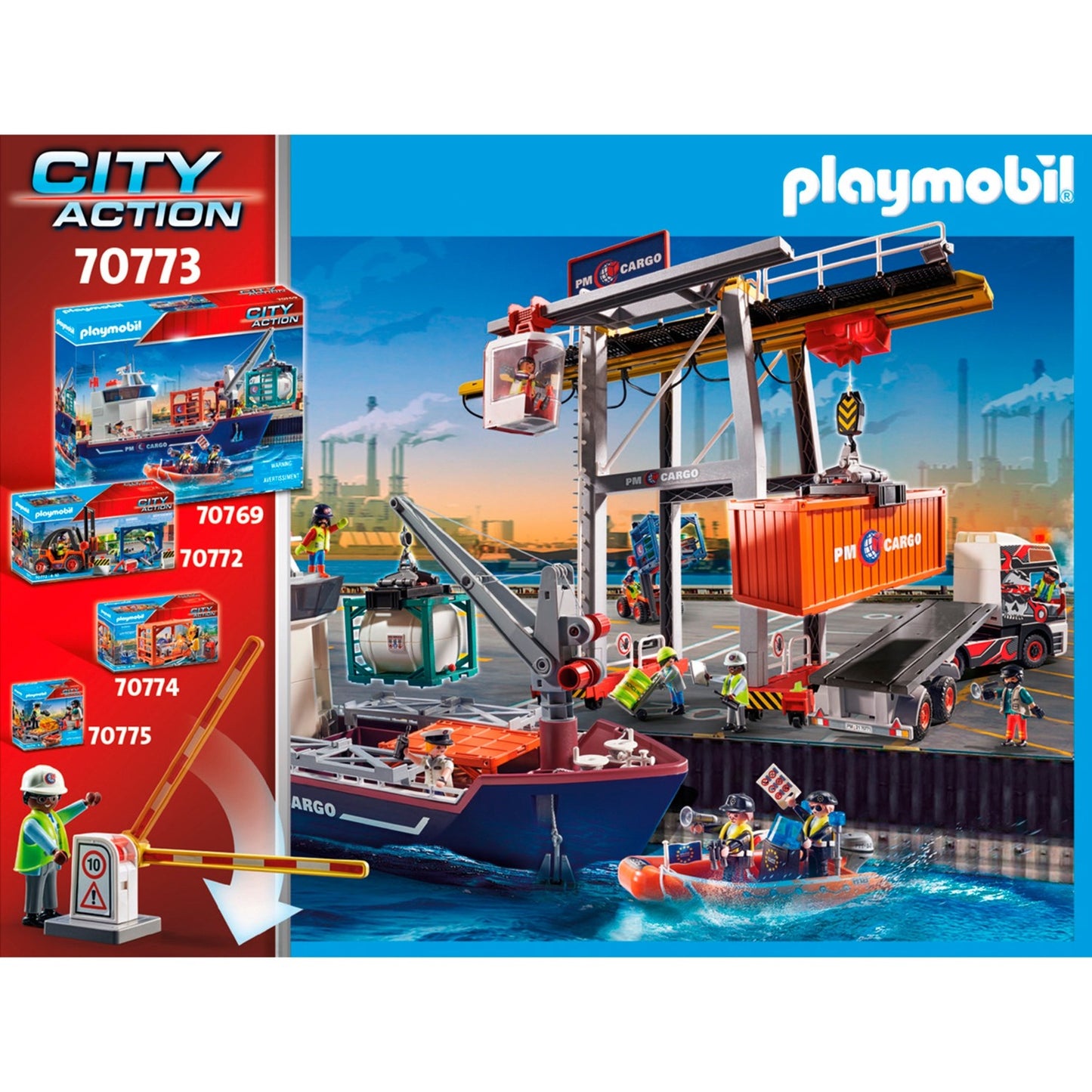 PLAYMOBIL 70773 City Action Frachtlager, Konstruktionsspielzeug