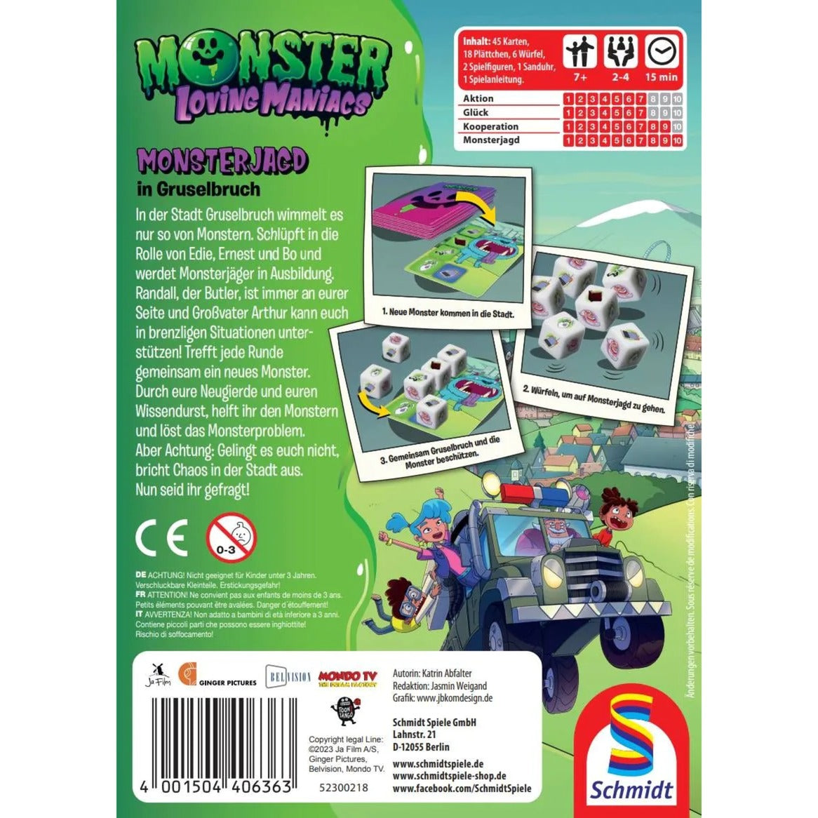 Schmidt Spiele Monster Loving Maniacs: Monsterjagd in Gruselbruch, Brettspiel