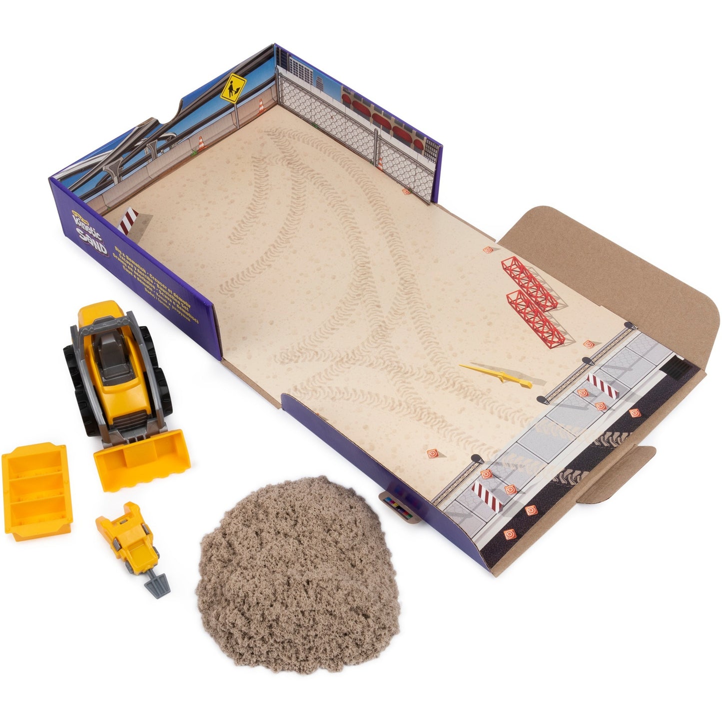 Spin Master Kinetic Sand - Baustellen Set, Spielsand