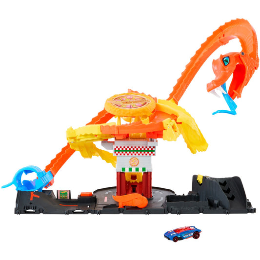 Hot Wheels City Cobra Slam Pizza Attack, Rennbahn