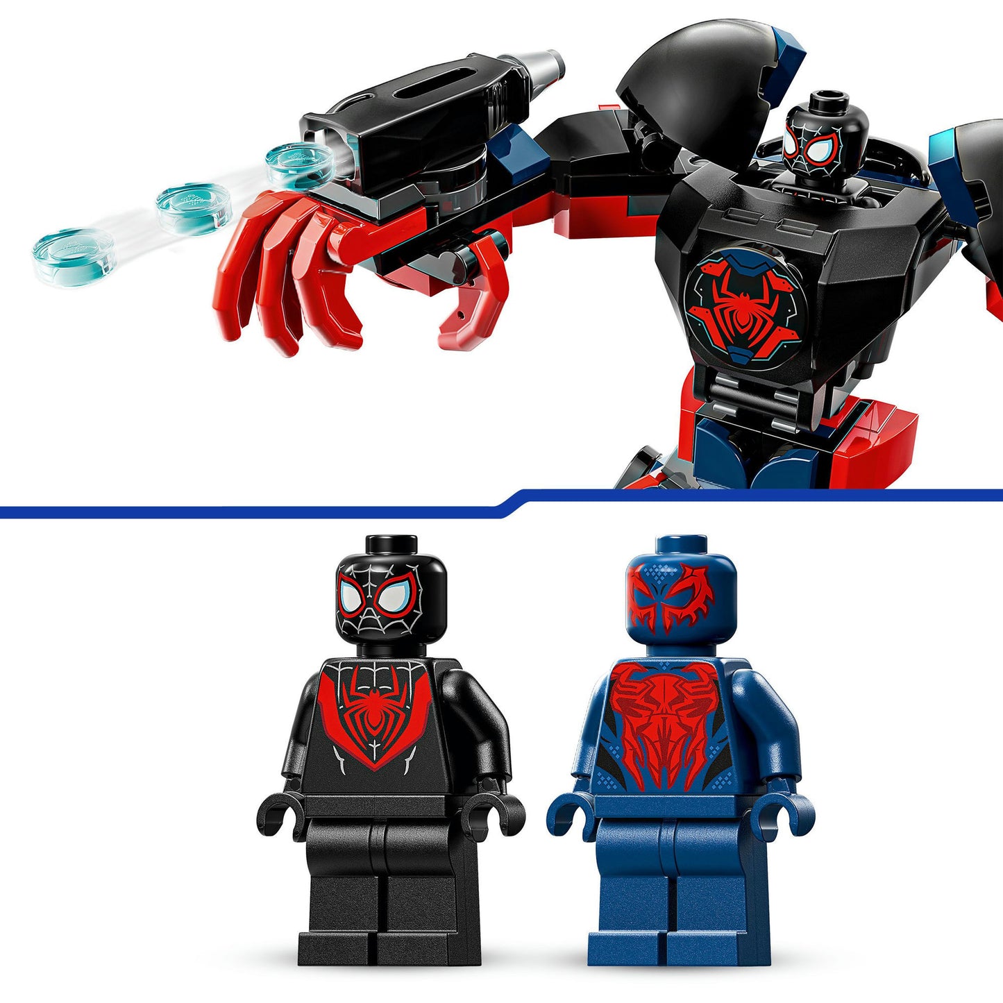 76337 Marvel Super Heroes Miles Morales Mech vs. Spider-Man 2099, Konstruktionsspielzeug