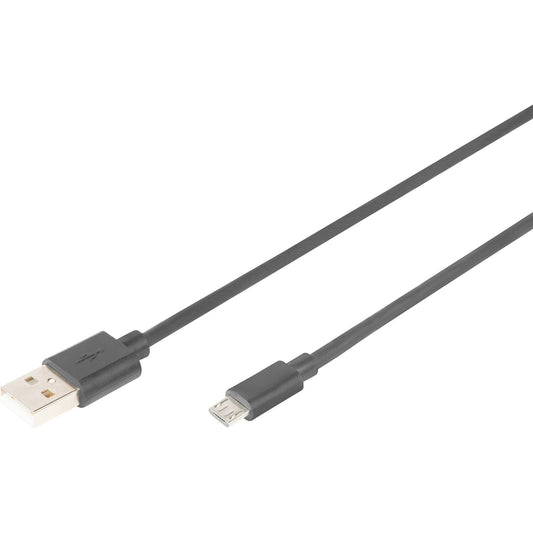 USB 2.0 Anschlusskabel USB-A (Stecker) > Micro-USB (Stecker)
