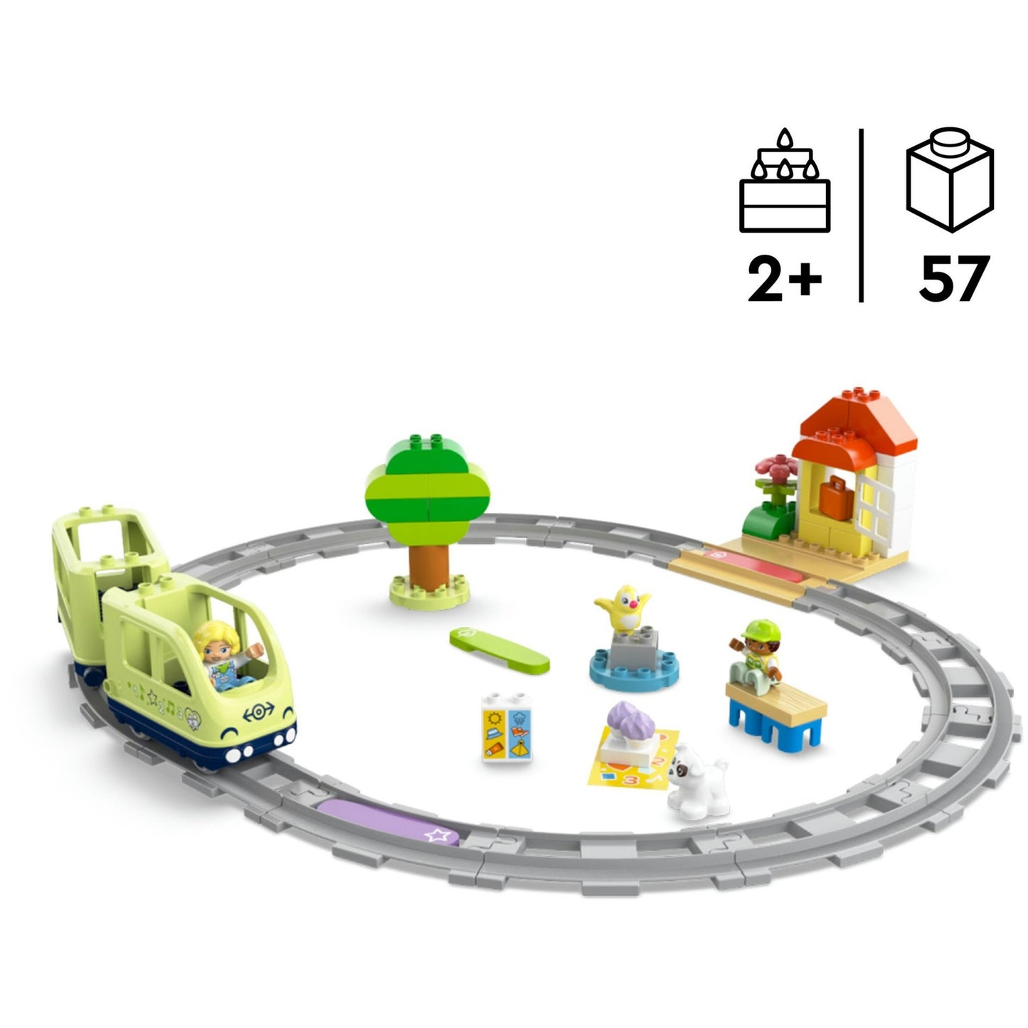 10427 DUPLO Town Interaktive Abenteuer-Eisenbahn, Konstruktionsspielzeug