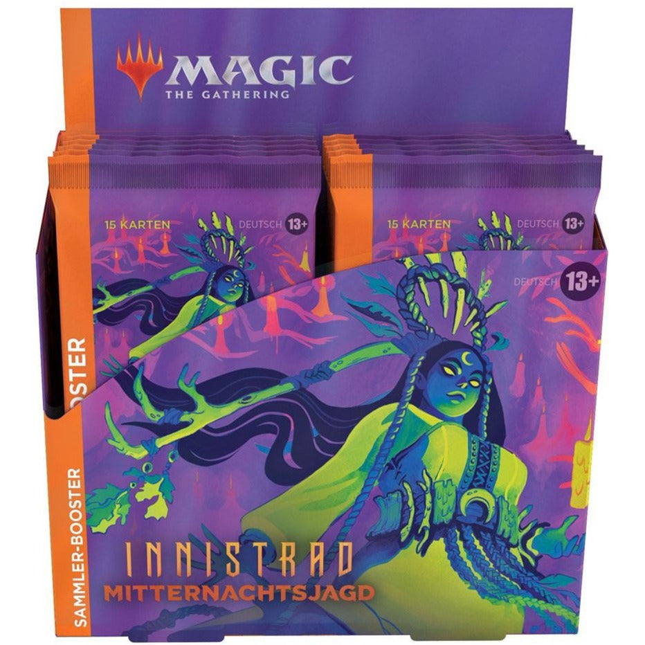 Wizards of the Coast Magic: The Gathering - Innistrad: Mitternachtsjagd Sammler-Booster Display deutsch