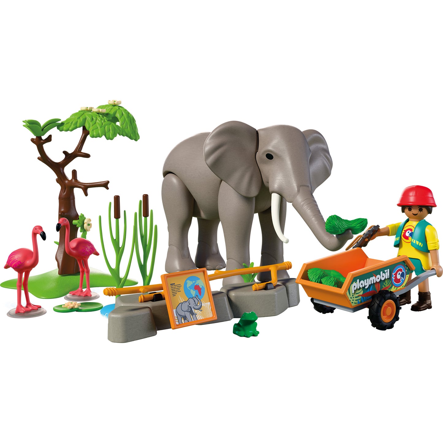 72068 Elefant mit Tierpfleger, Konstruktionsspielzeug