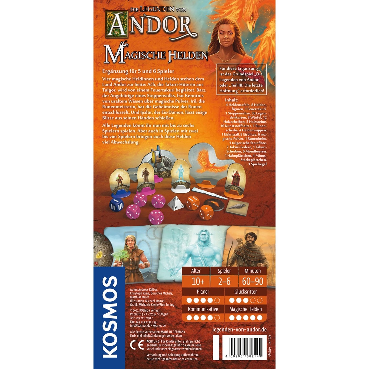 KOSMOS Die Legenden von Andor - Magische Helden, Brettspiel