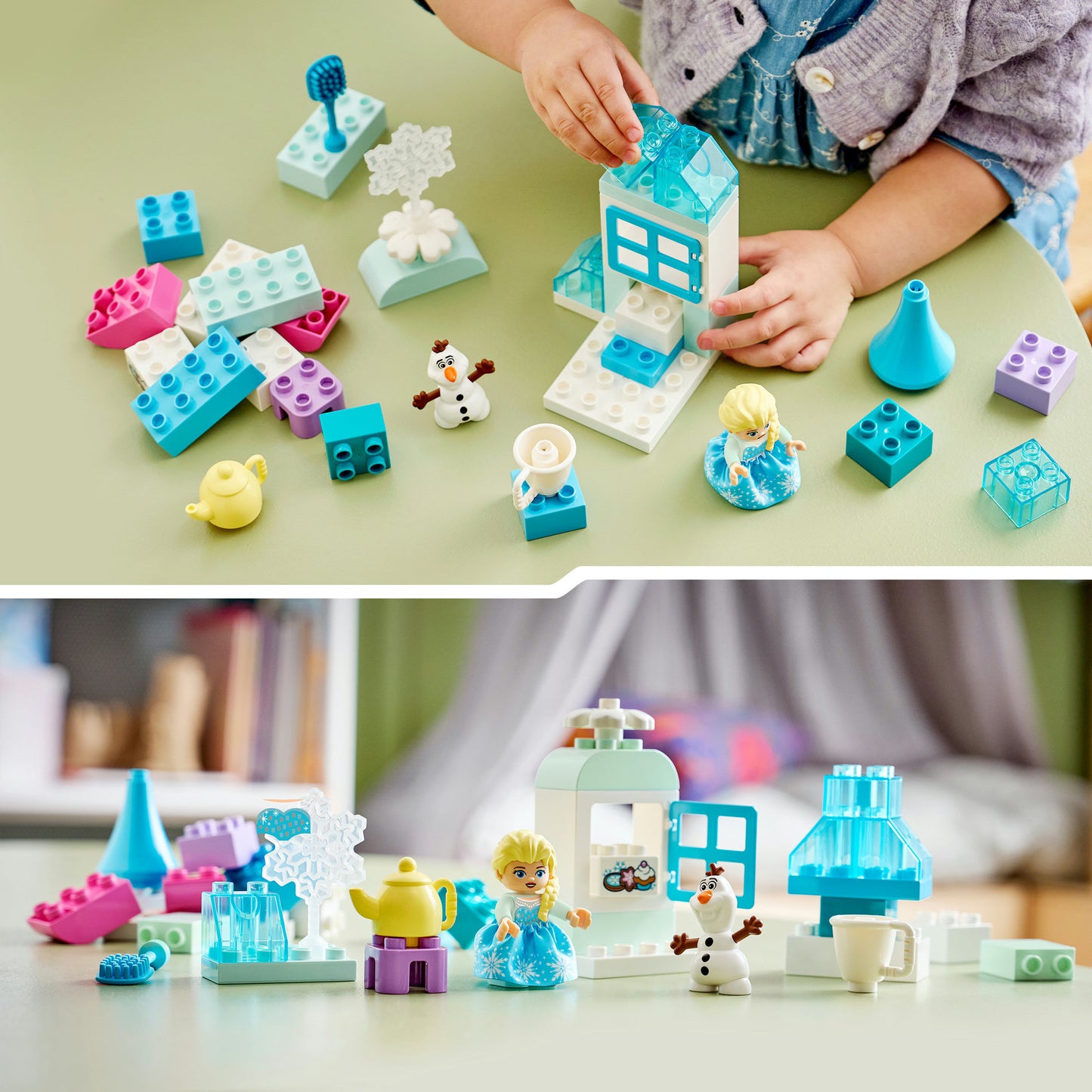 10462 DUPLO Disney Frozen Kreativbox mit Elsa und Olaf, Konstruktionsspielzeug