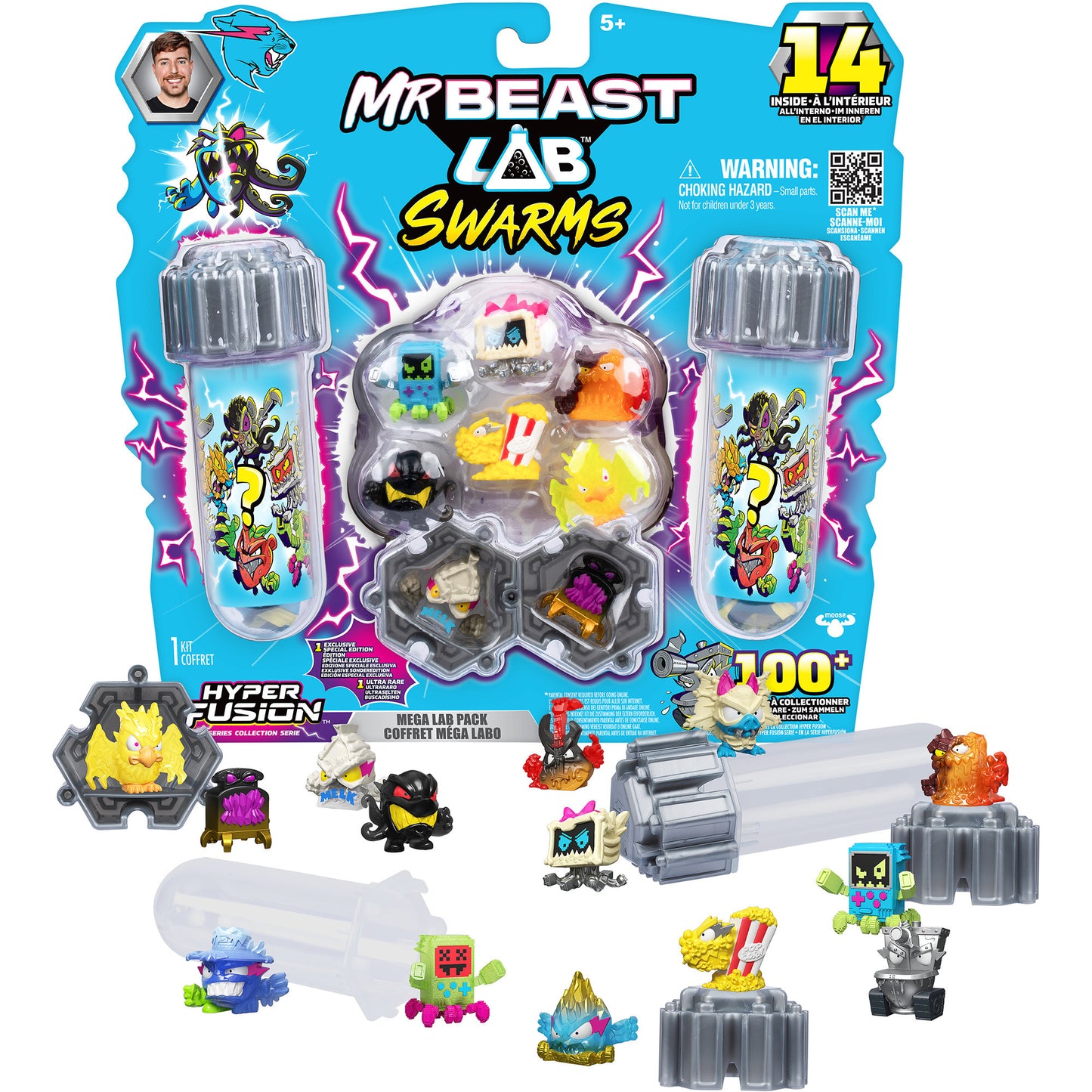 MrBeast Lab Swarms S3 Mega Lab 14 Pack - Milk Bones, Spielfigur