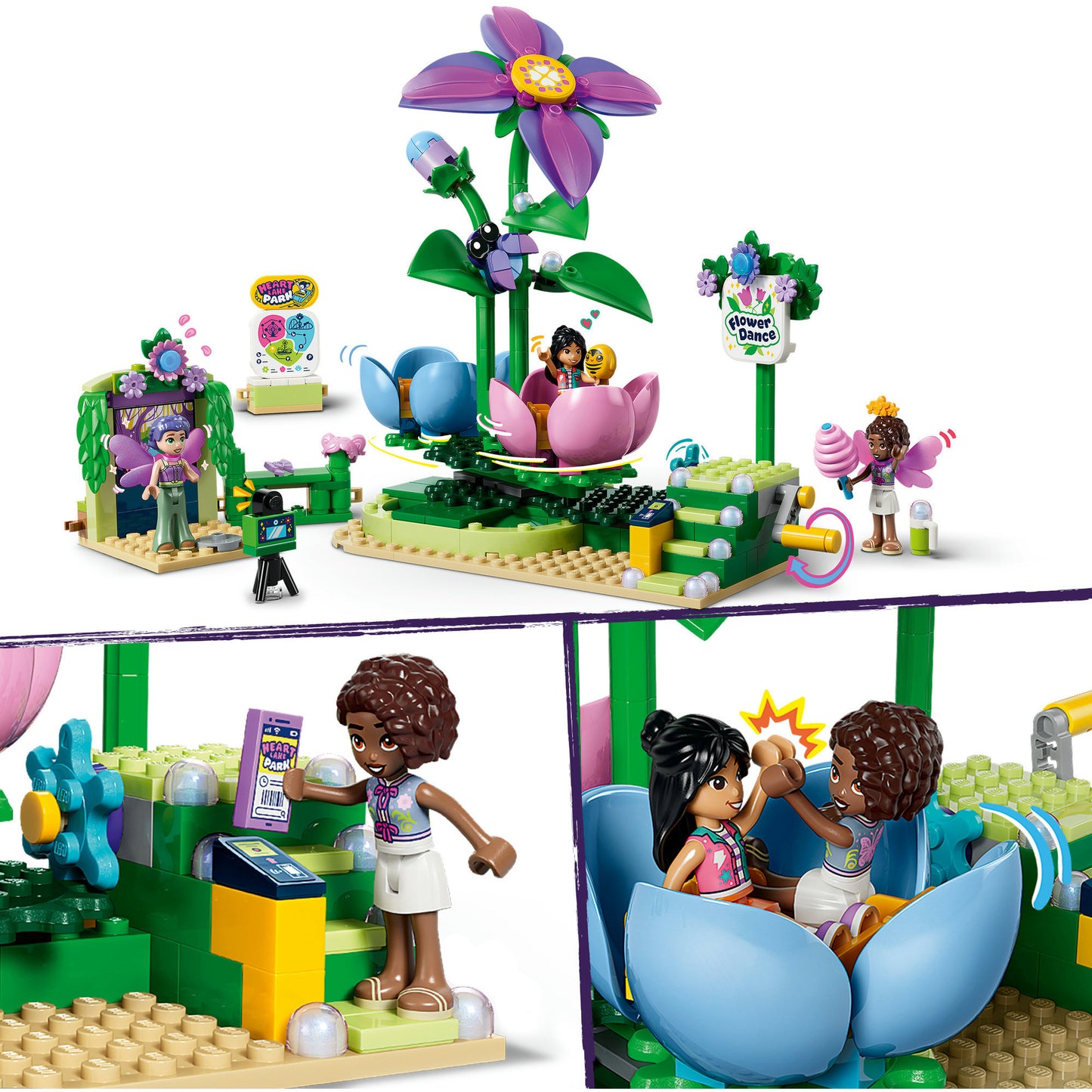 42702 Friends Feentassen-Karussell mit Blumendeko, Konstruktionsspielzeug