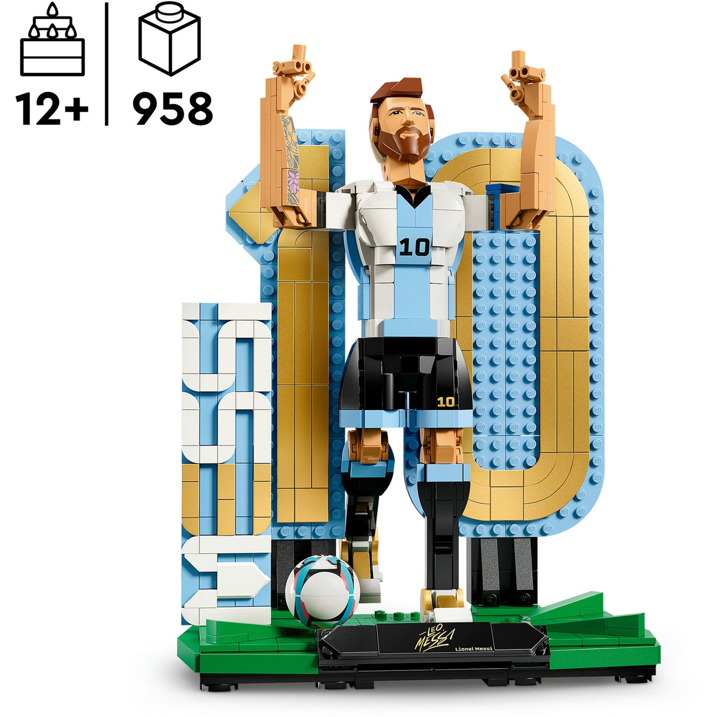 43015 Editions Lionel Messi - Fussballlegende, Konstruktionsspielzeug