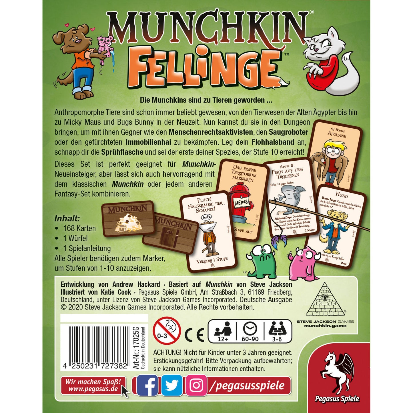 Munchkin Fellinge, Kartenspiel