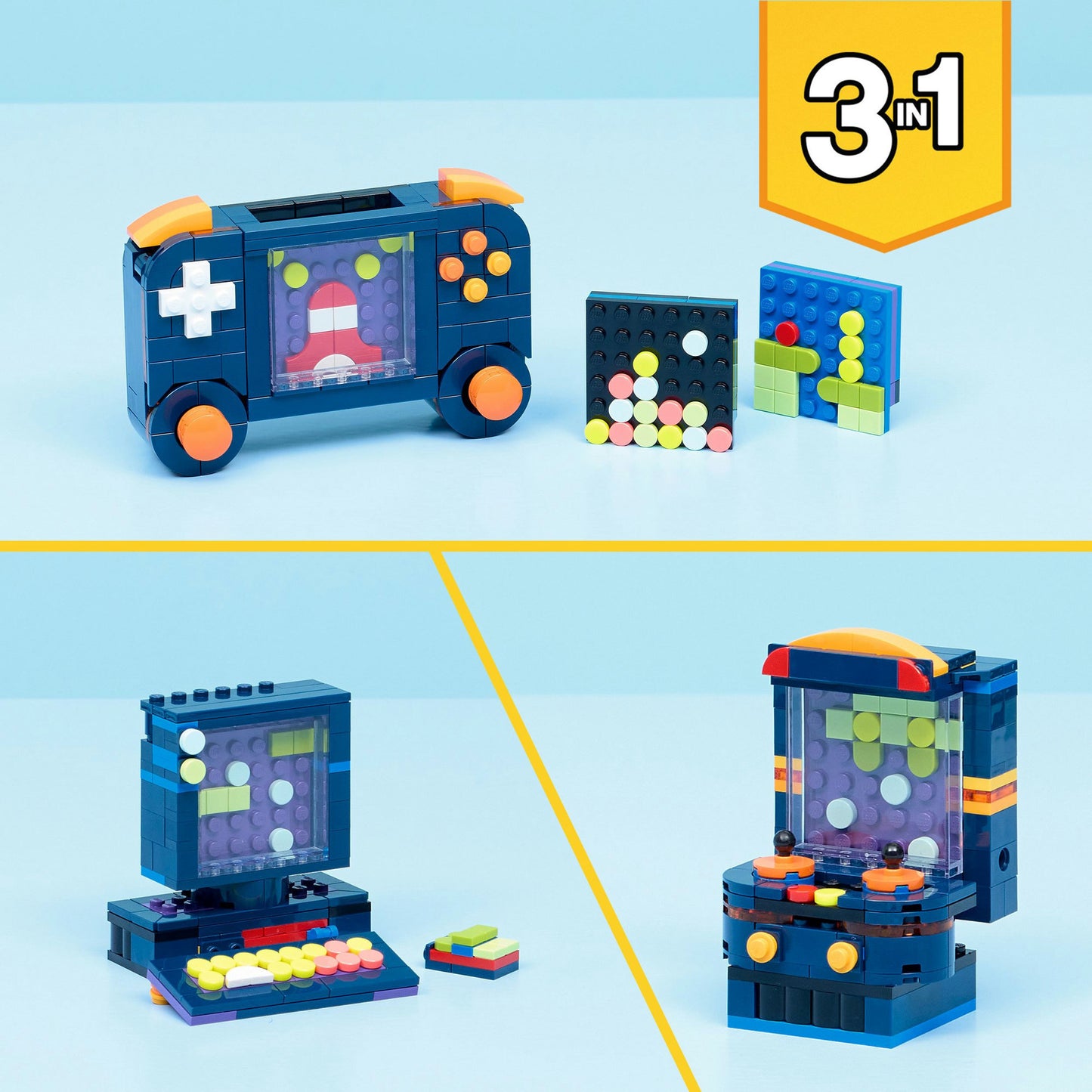 31380 Creator 3-in-1 Retro-Spielkonsole, Konstruktionsspielzeug