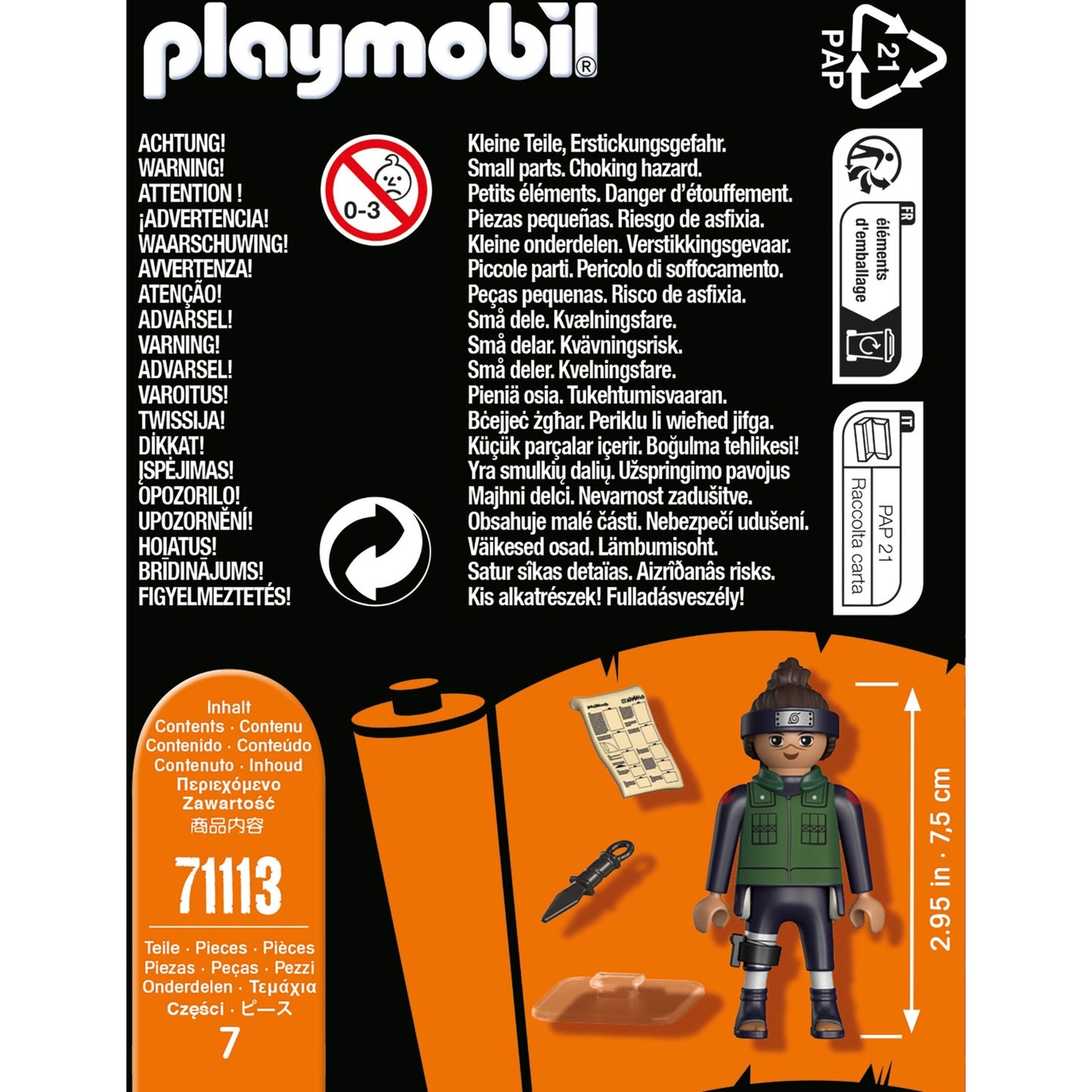 PLAYMOBIL 71113 Naruto Shippuden - Iruka, Konstruktionsspielzeug