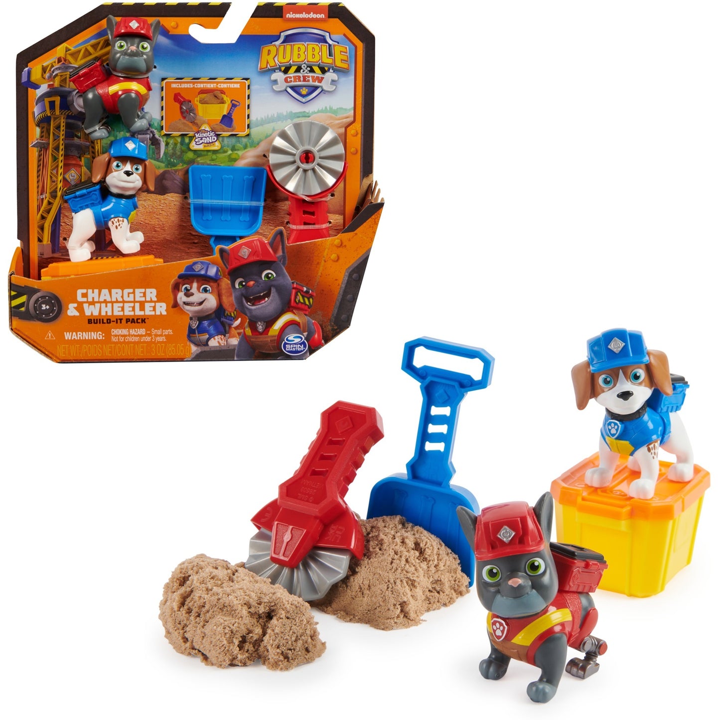 Spinmaster Rubble & Crew - Actionfiguren-Set mit Charger & Wheeler