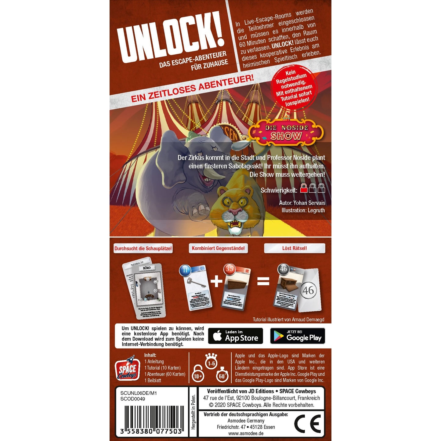 Asmodee Unlock! - Die Noside-Show, Partyspiel