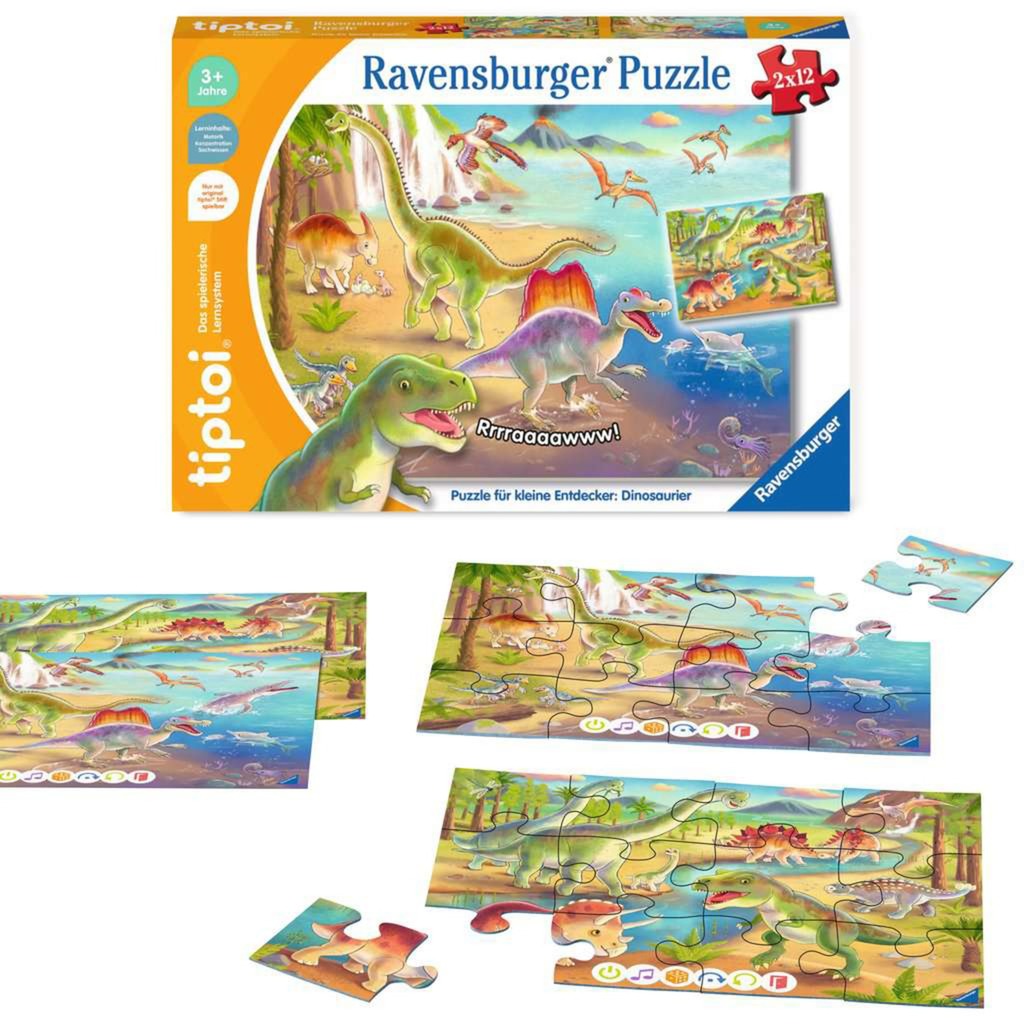 Ravensburger tiptoi Puzzle für kleine Entdecker: Dinosaurier