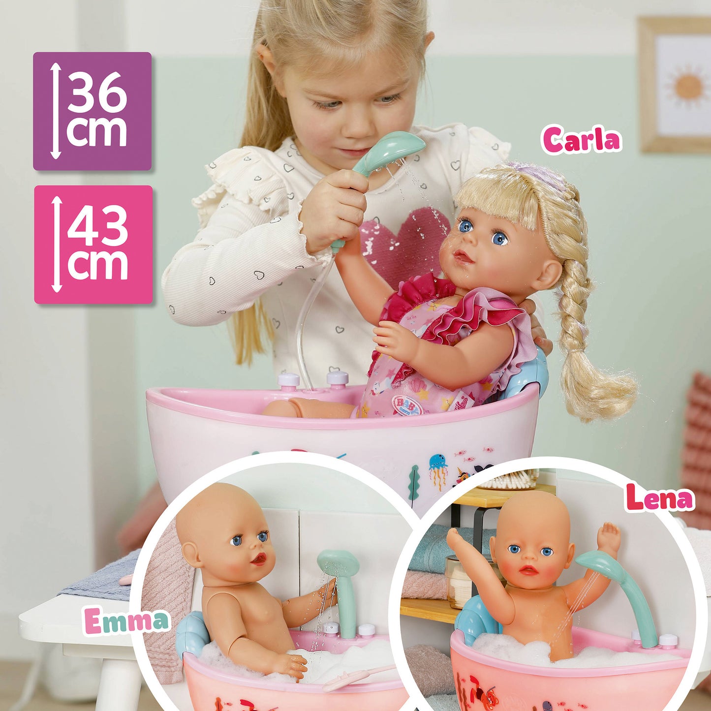 BABY born Badewanne, Puppenzubehör