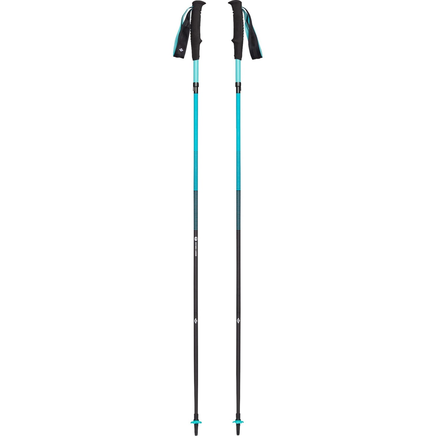 Black Diamond Trekkingstöcke Distance Carbon Z (türkis, 1 Paar, 105 cm)