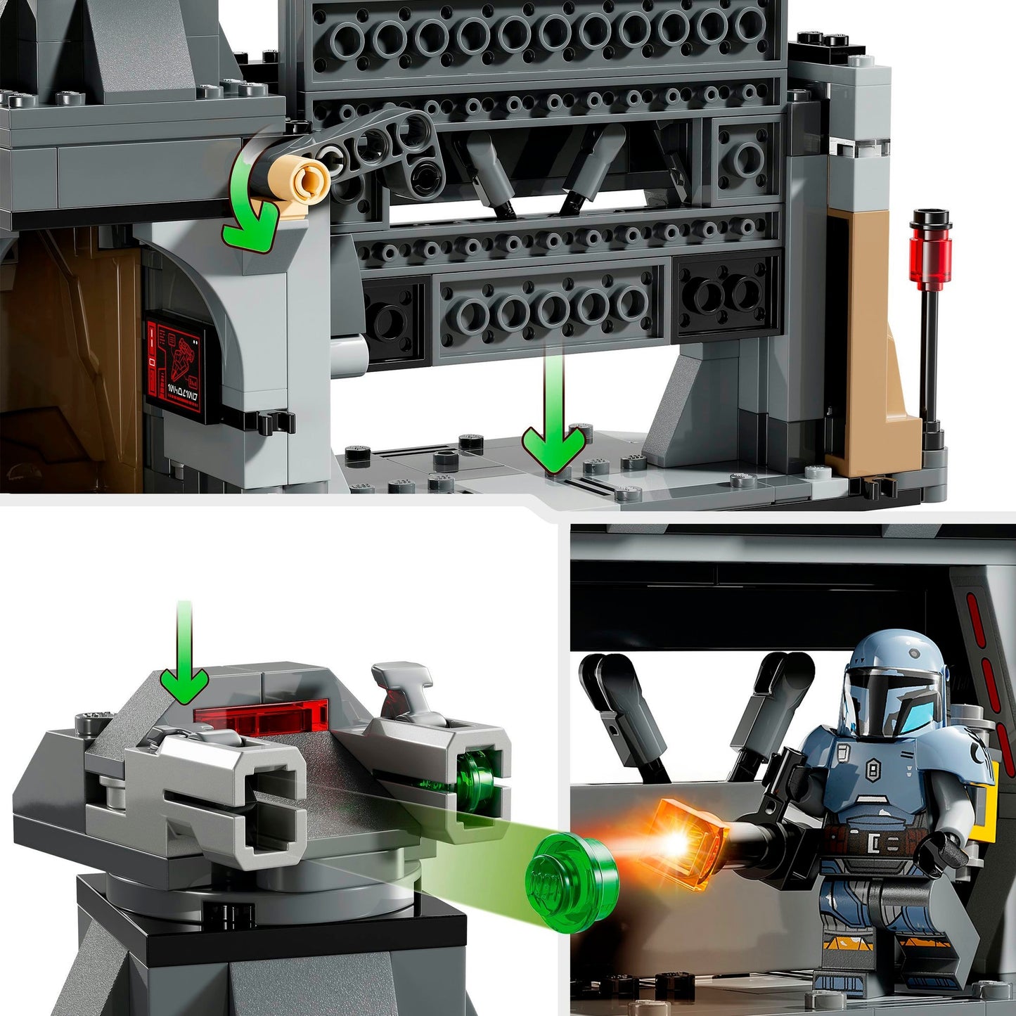 LEGO 75386 Star Wars Duell zwischen Paz Vizsla und Moff Gideon, Konstruktionsspielzeug