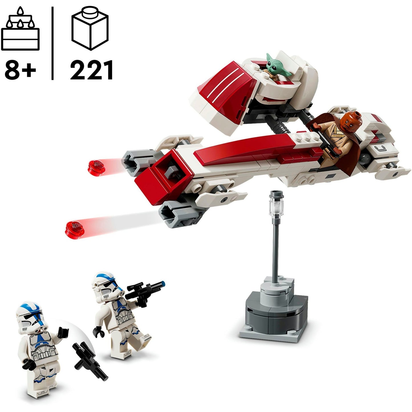 LEGO 75378 Star Wars Flucht mit dem BARC Speeder, Konstruktionsspielzeug