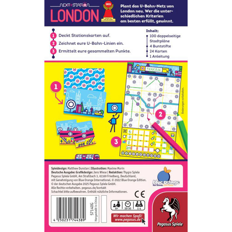 Next Station London, Brettspiel