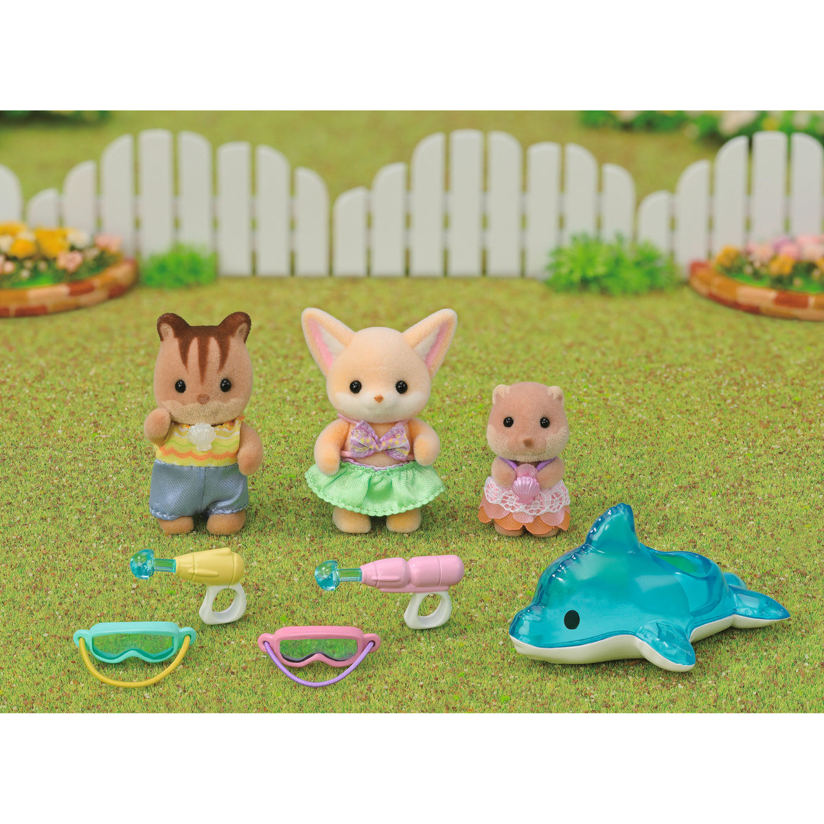 Sylvanian Families - Erlebniskindergarten Freunde Poolspass, Konstruktionsspielzeug