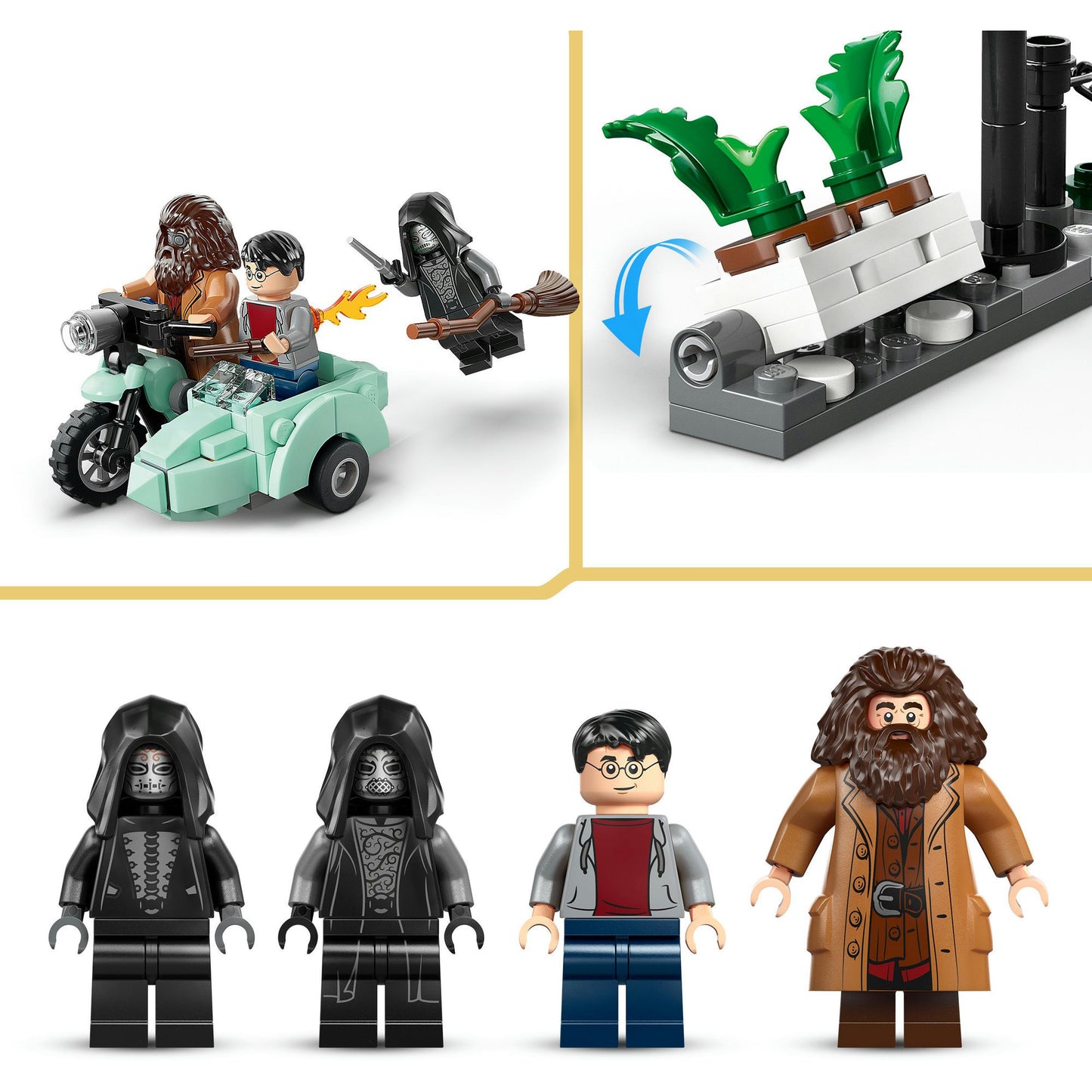76459 Harry Potter Hagrids und Harrys Flucht, Konstruktionsspielzeug