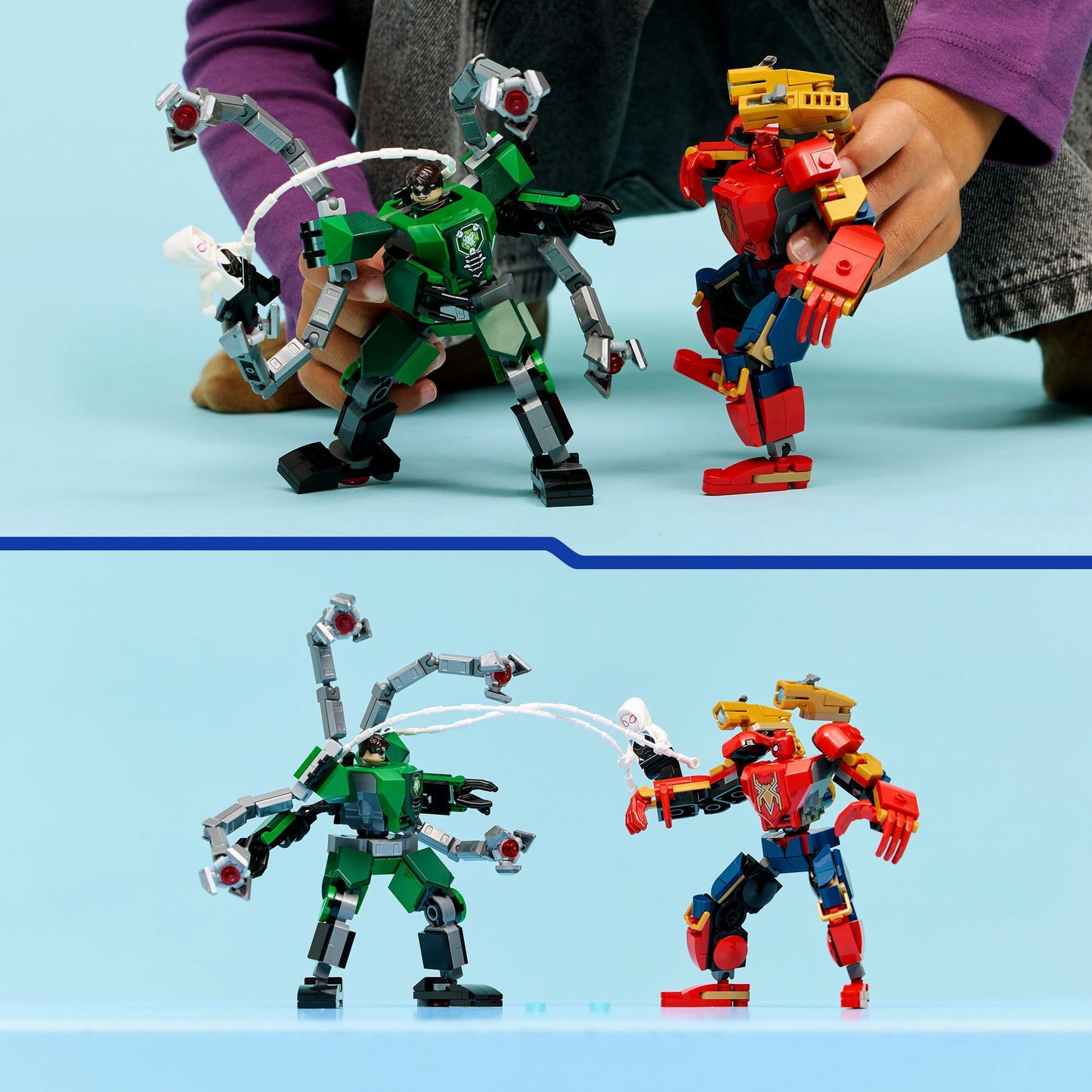 76338 Marvel Super Heroes Mech-Duell: Spider-Man vs. Doc Ock, Konstruktionsspielzeug