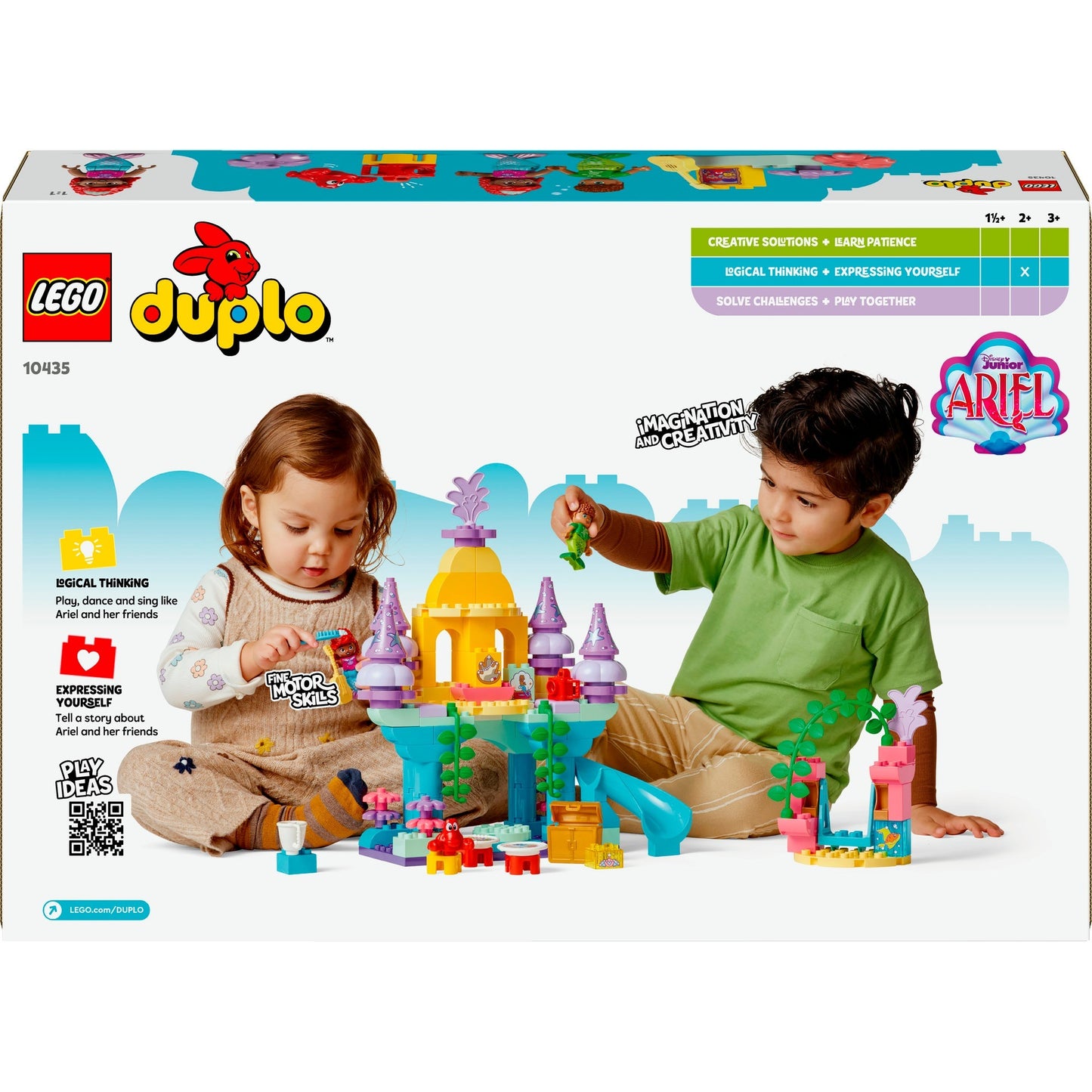 LEGO 10435 DUPLO Disney Arielles magischer Unterwasserpalast, Konstruktionsspielzeug