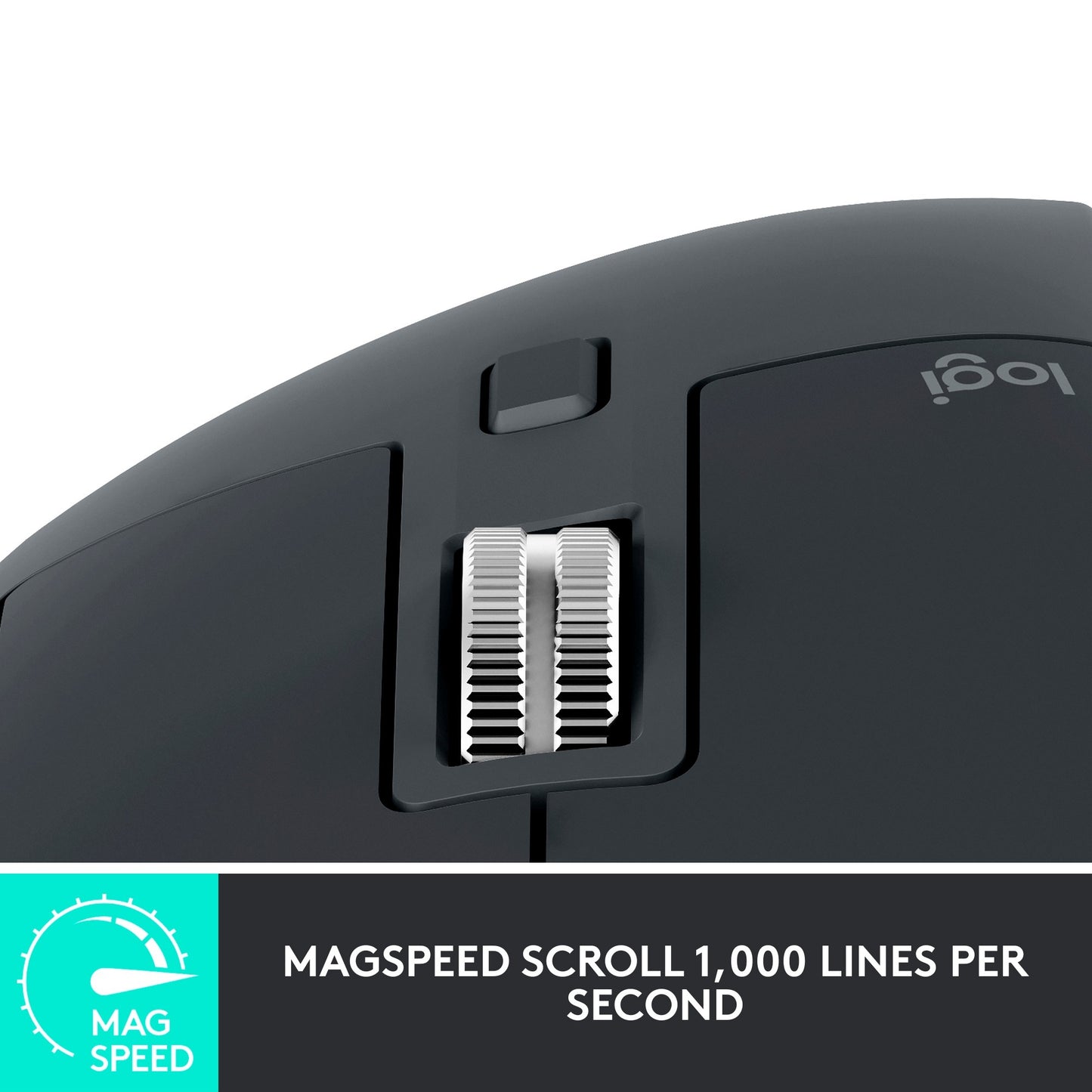 Logitech MX Master 3S for Business (graphit, 7 Tasten, Logi Bolt, Bluetooth, kompatibel mit PC/Mac/iPad/Android)