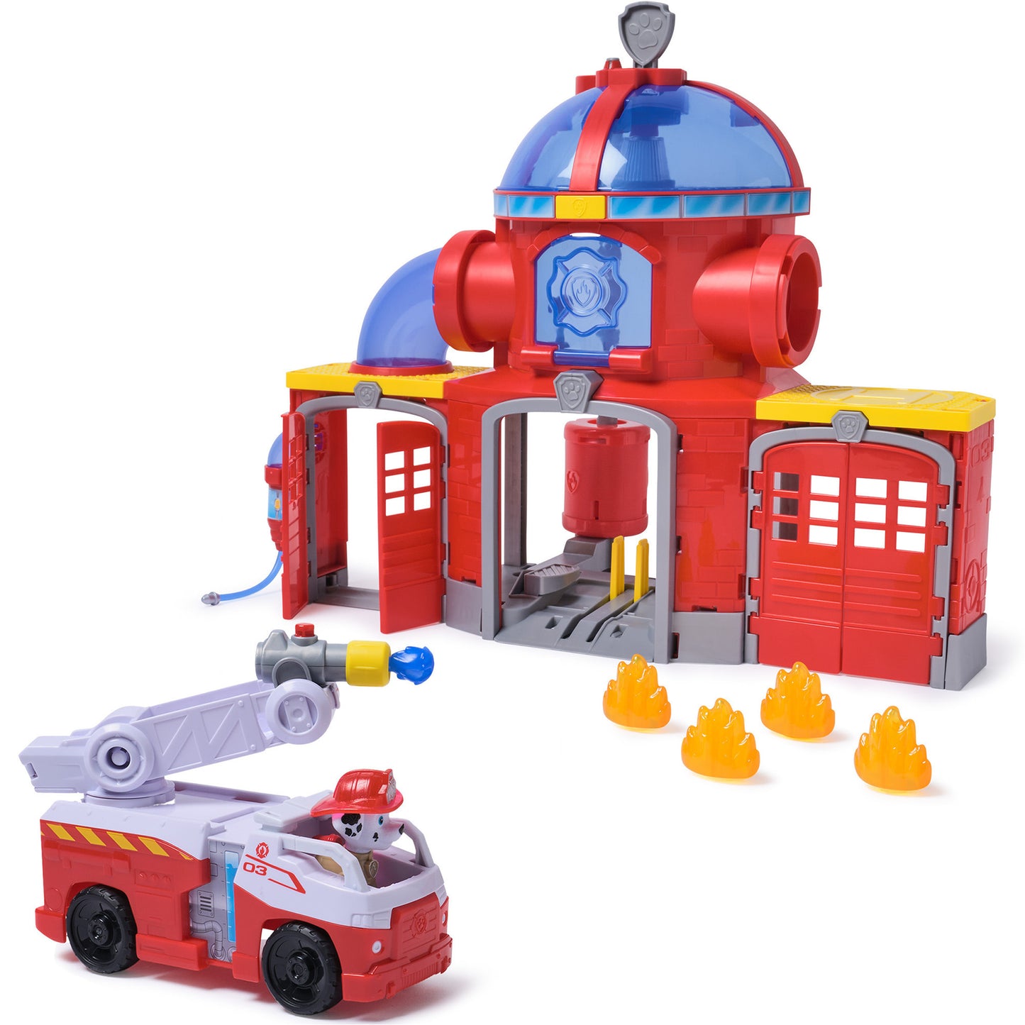 Paw Patrol Fire Rescue - Feuerwehr-Station Spielset , Spielgebäude