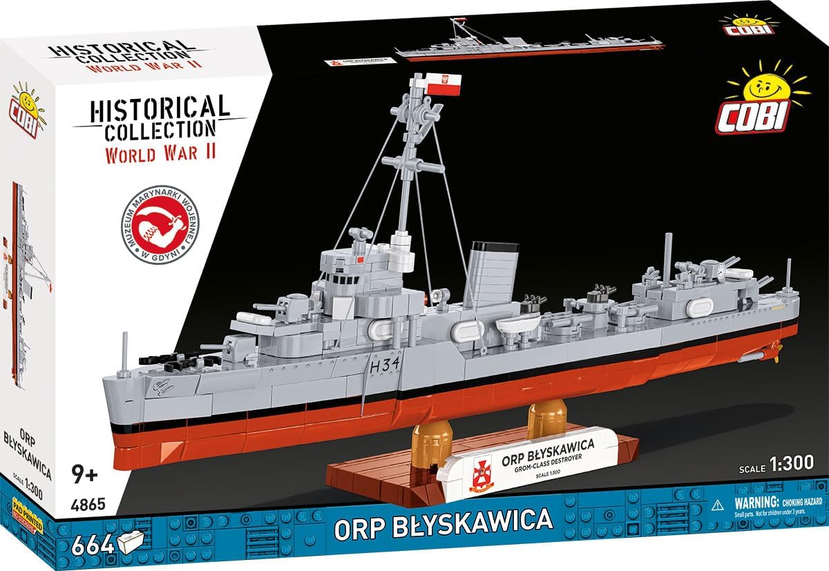 ORP Błyskawica, Konstruktionsspielzeug