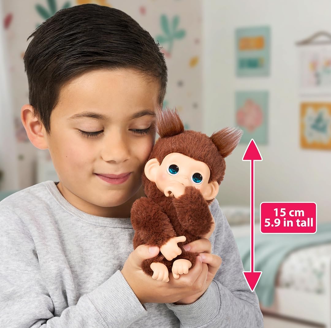 Little Live Pets - My Baby Monkey Minis Brown Cherri, Kuscheltier