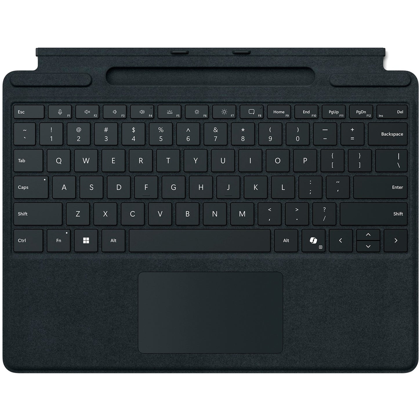 Microsoft Surface Pro Keyboard mit Stiftaufbewahrung for Business (schwarz, DE-Layout, für Surface Pro 10/9/8/X for Business)