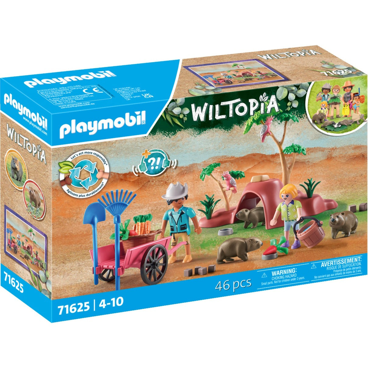 PLAYMOBIL 71625 Wiltopia Wombat Unterschlupf, Konstruktionsspielzeug