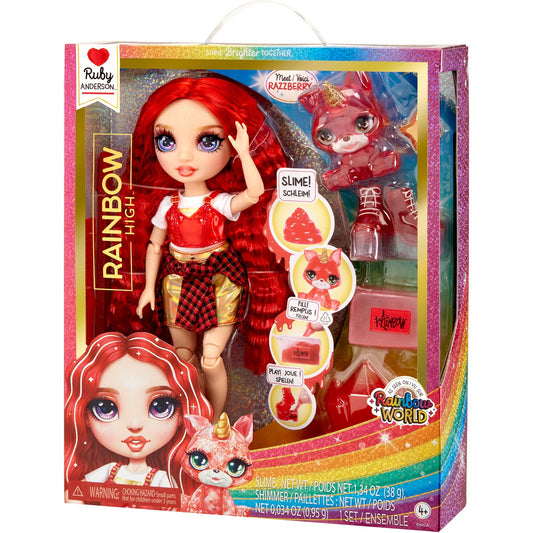 MGA Entertainment Classic Rainbow High Fashion Doll - Ruby