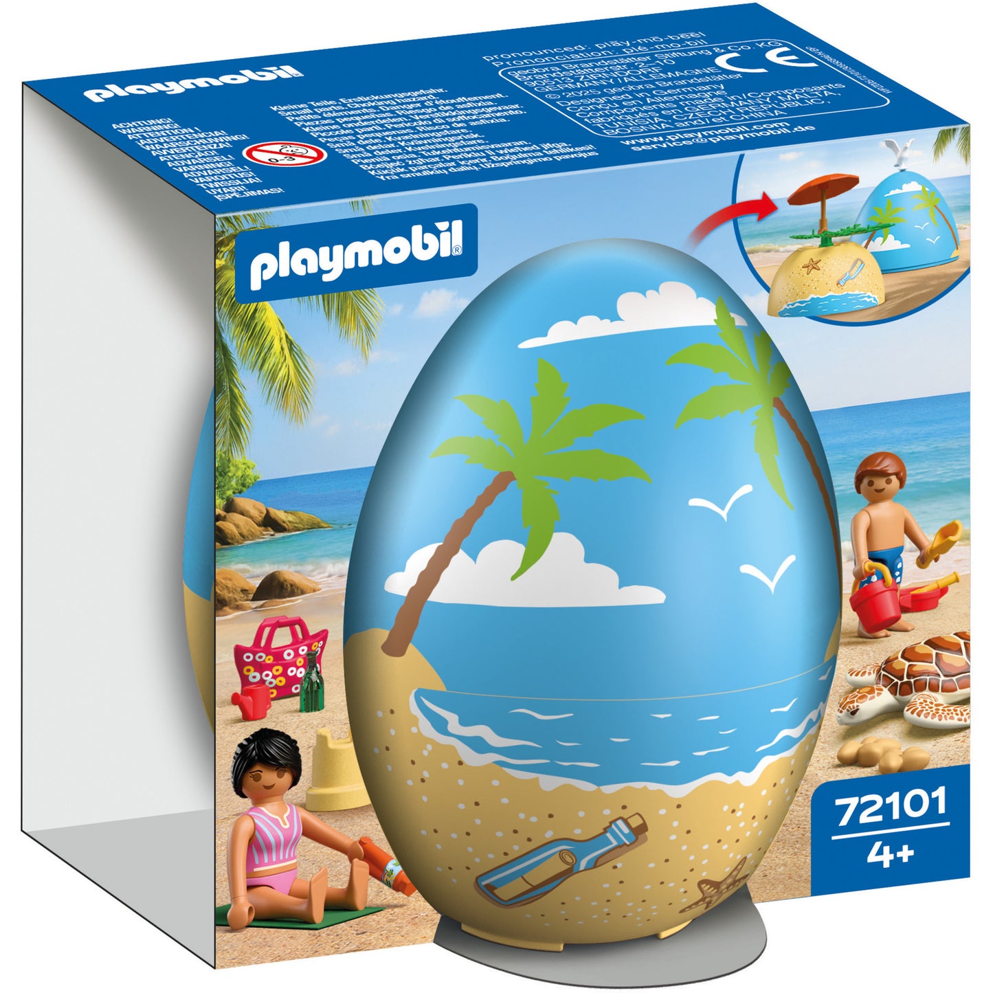 72101 Spiel-Ei: Strandurlaub, Konstruktionsspielzeug
