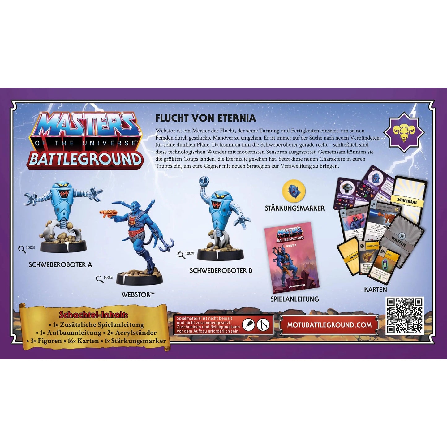 Asmodee Masters of the Universe: Battleground Wave 5 - Evil Warriors-Fraktion, Brettspiel