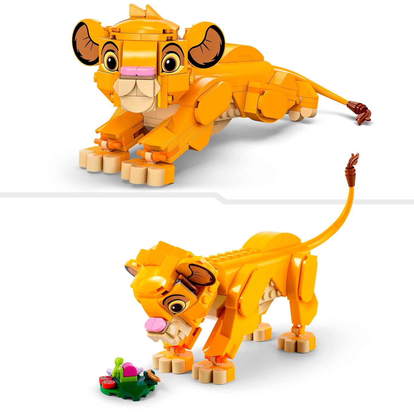 LEGO 43243 Disney Classic Simba, das Löwenjunge des Königs, Konstruktionsspielzeug