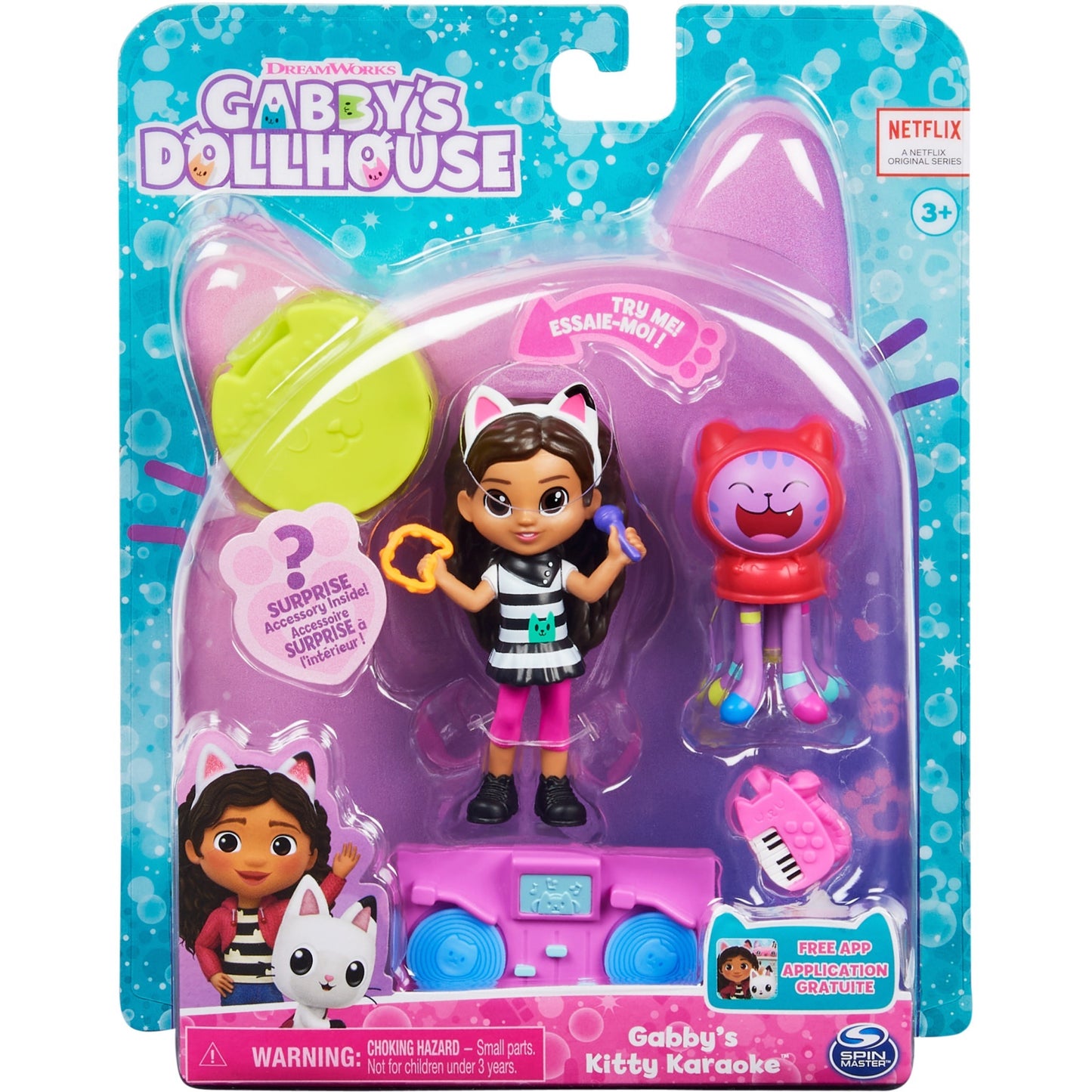 Spinmaster Gabby's Dollhouse Cat-tivity Kitty Karaoke Party