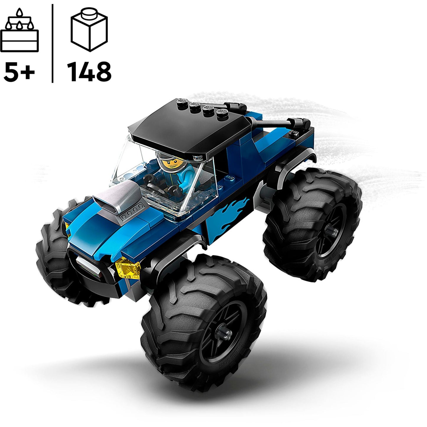 LEGO 60402 City Blauer Monstertruck, Konstruktionsspielzeug