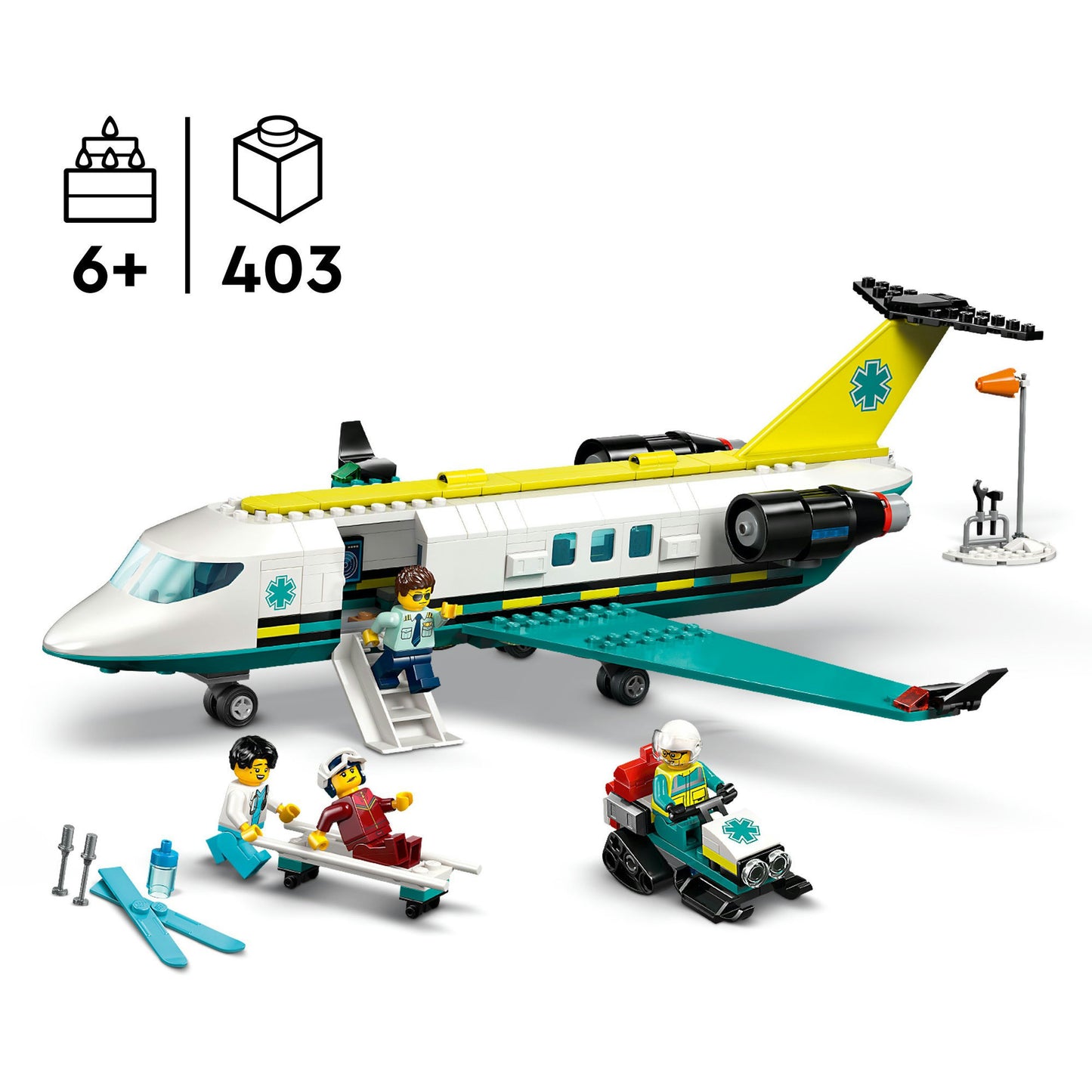 60465 City Notfallrettungsflugzeug, Konstruktionsspielzeug