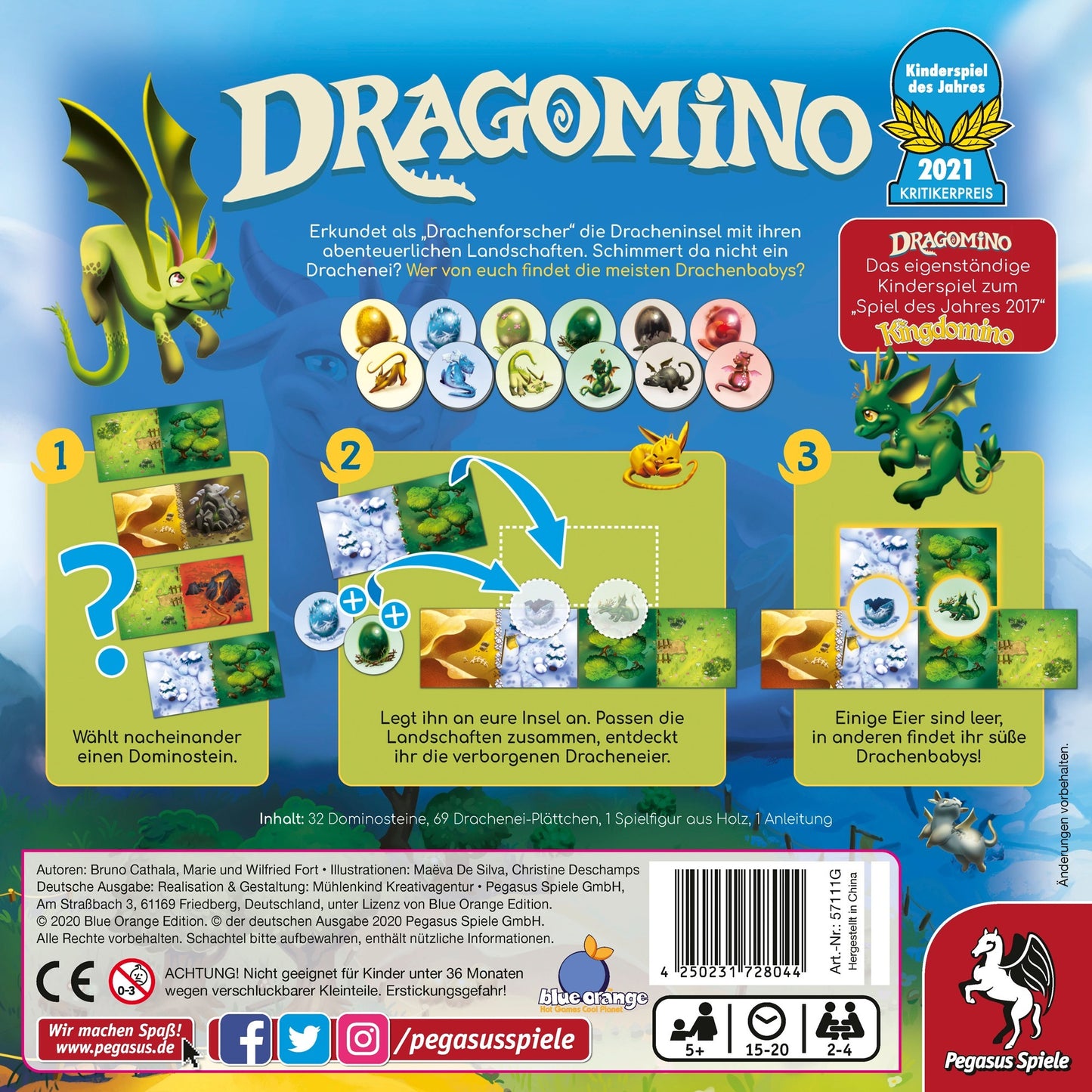 Pegasus Dragomino, Brettspiel